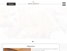 Tablet Screenshot of hotelforton.sk